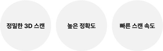 정밀한 3D 스캔/높은 정확도/빠른 스캔 속도